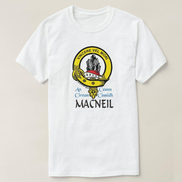 MacNeil Scottish Clan Crest Full T-Shirt, Family Crest Shirt