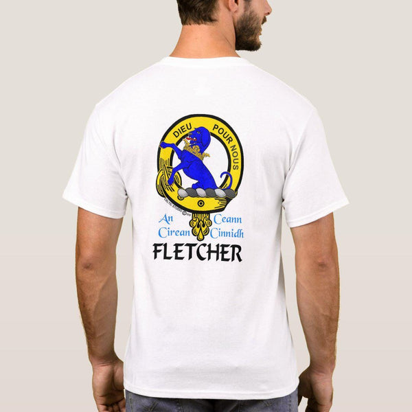 Fletcher Hound Scottish Clan Crest Full T-Shirt, Family Crest Shirt