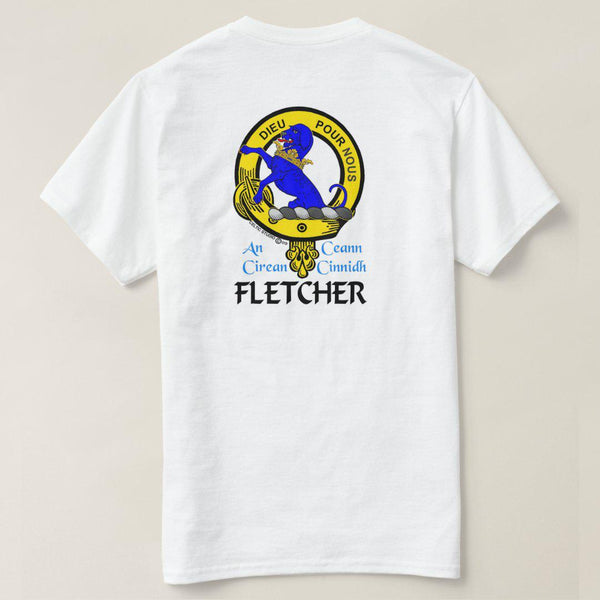 Fletcher Hound Scottish Clan Crest Full T-Shirt, Family Crest Shirt