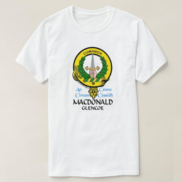 Macdonald Glencoe Scottish Clan Crest Full T-Shirt, Family Crest Shirt