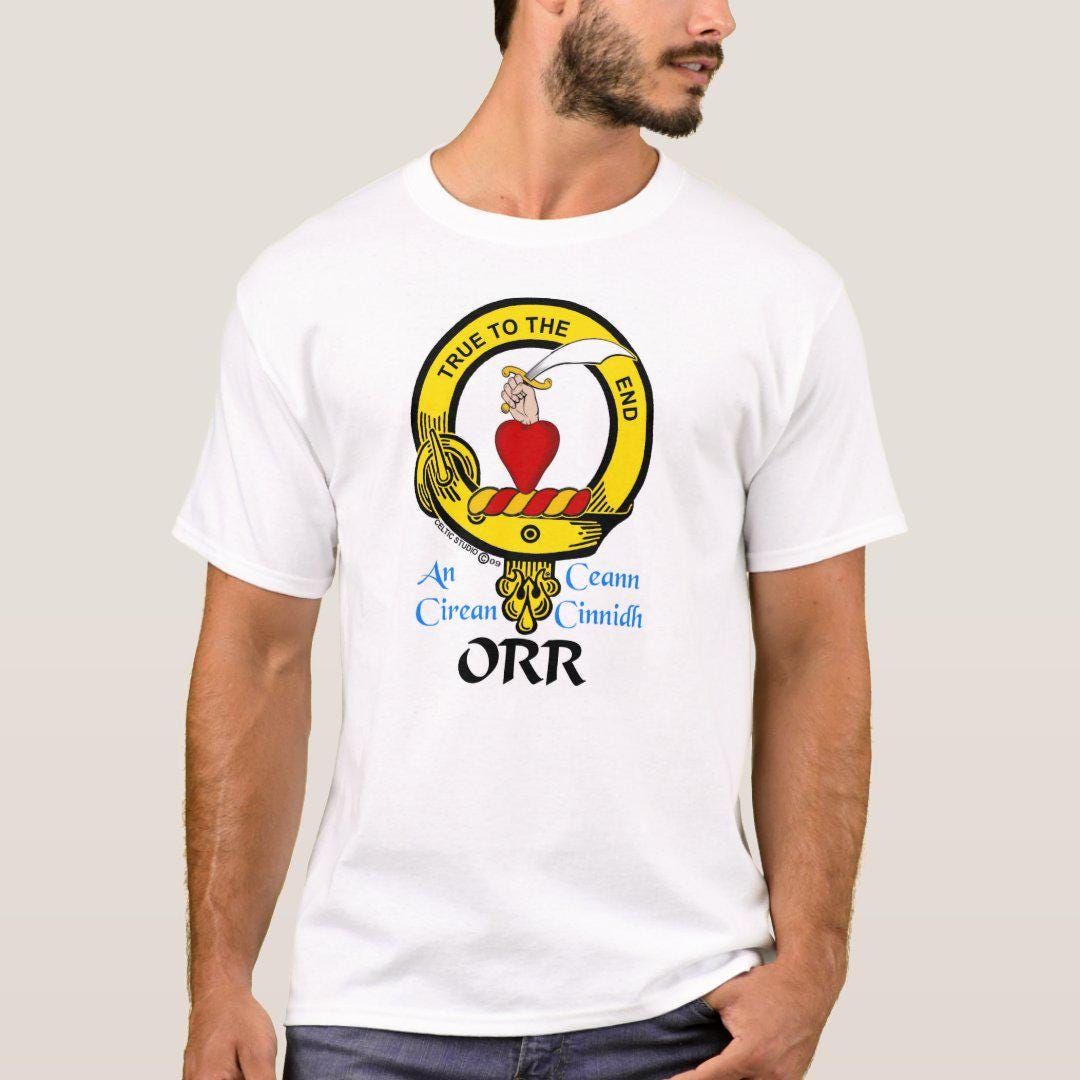 Orr Scottish Clan Crest Full T-Shirt, Family Crest Shirt