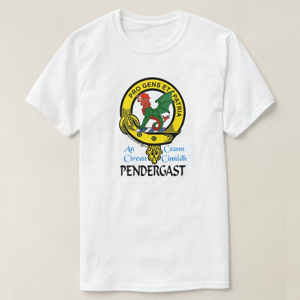 Pendergast Scottish Clan Crest Full T-Shirt, Family Crest Shirt