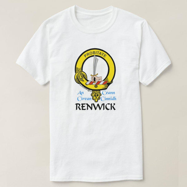 Renwick Scottish Clan Crest Full T-Shirt, Family Crest Shirt