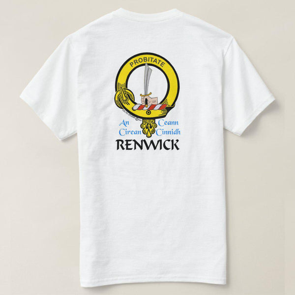 Renwick Scottish Clan Crest Full T-Shirt, Family Crest Shirt
