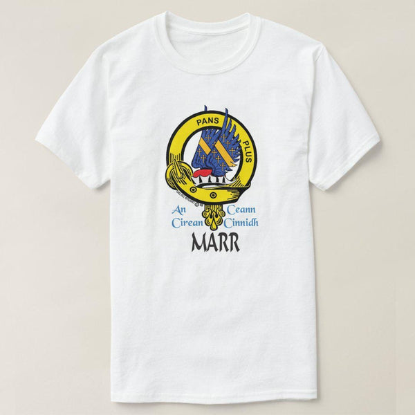 Marr Scottish Clan Crest Full T-Shirt, Family Crest Shirt