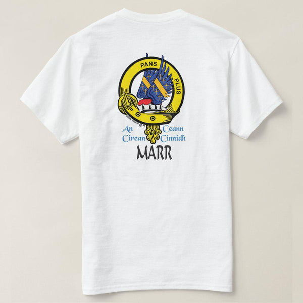 Marr Scottish Clan Crest Full T-Shirt, Family Crest Shirt