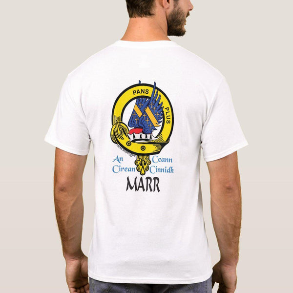 Marr Scottish Clan Crest Full T-Shirt, Family Crest Shirt