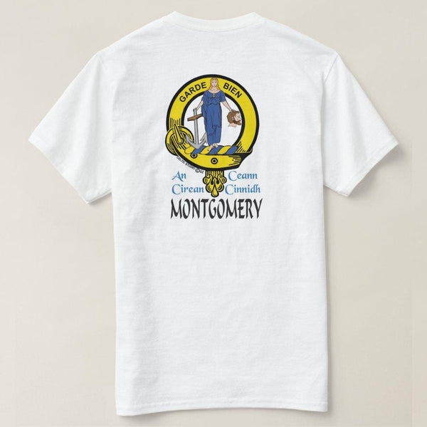 Montgomery Scottish Clan Crest Full T-Shirt, Family Crest Shirt