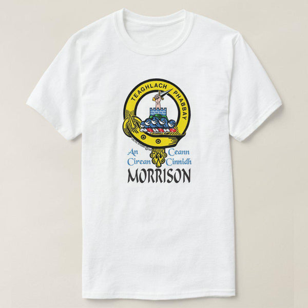 Morrison Scottish Clan Crest Full T-Shirt, Family Crest Shirt
