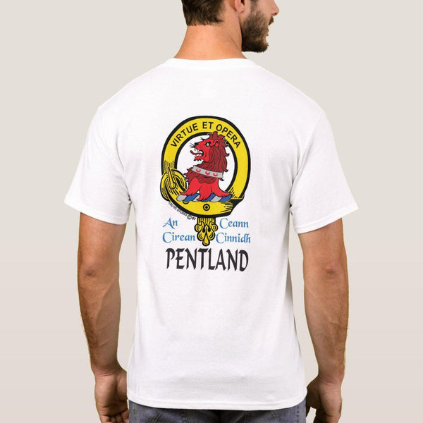 Pentland Scottish Clan Crest Full T-Shirt, Family Crest Shirt