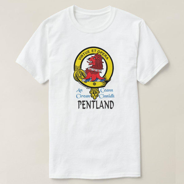 Pentland Scottish Clan Crest Full T-Shirt, Family Crest Shirt