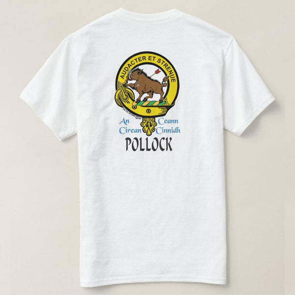 Pollock Scottish Clan Crest Full T-Shirt, Family Crest Shirt