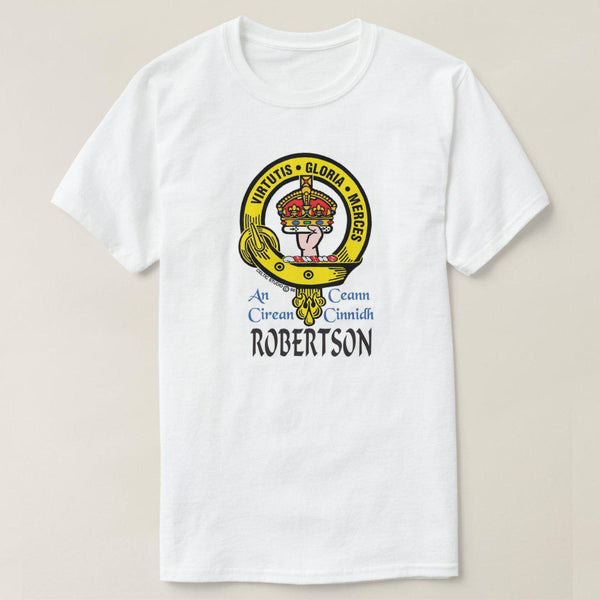 Robertson Scottish Clan Crest Full T-Shirt, Family Crest Shirt