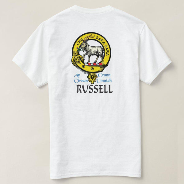 Russell Goat Scottish Clan Crest Full T-Shirt, Family Crest Shirt
