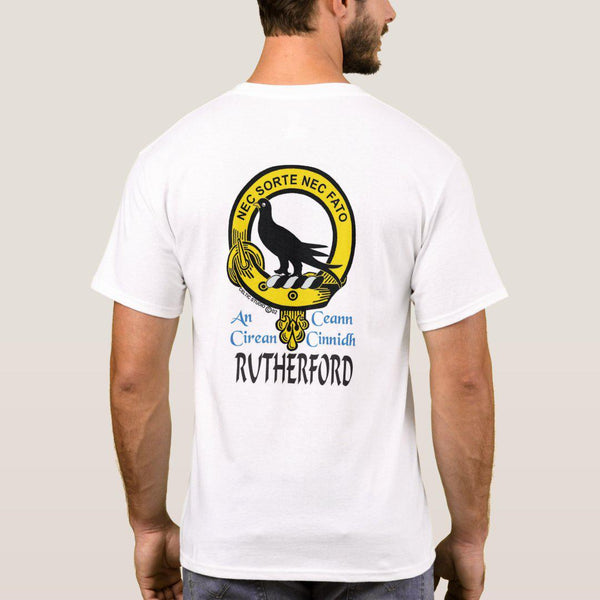 Rutherford Scottish Clan Crest Full T-Shirt, Family Crest Shirt