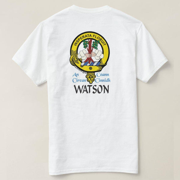 Watson Scottish Clan Crest Full T-Shirt, Family Crest Shirt
