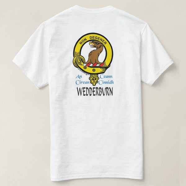 Wedderburn Scottish Clan Crest Full T-Shirt, Family Crest Shirt