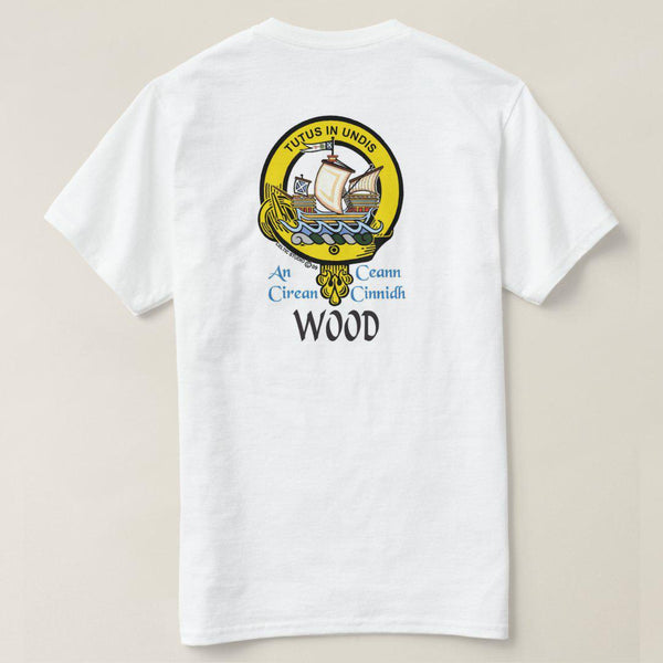 Wood Scottish Clan Crest Full T-Shirt, Family Crest Shirt