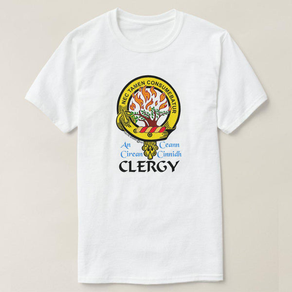 Clergy Scottish Clan Crest Full T-Shirt, Family Crest Shirt