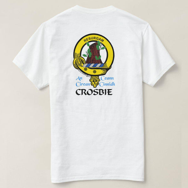 Crosbie Scottish Clan Crest Full T-Shirt, Family Crest Shirt