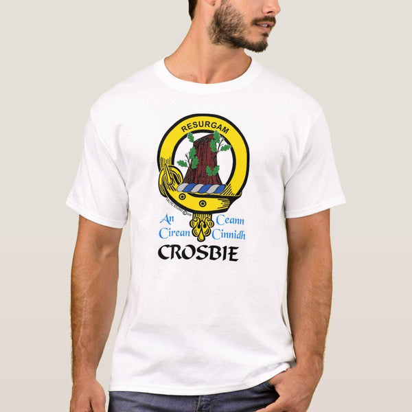 Crosbie Scottish Clan Crest Full T-Shirt, Family Crest Shirt