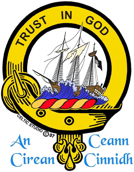 Harkness Scottish Highland Dirk with Clan Crest