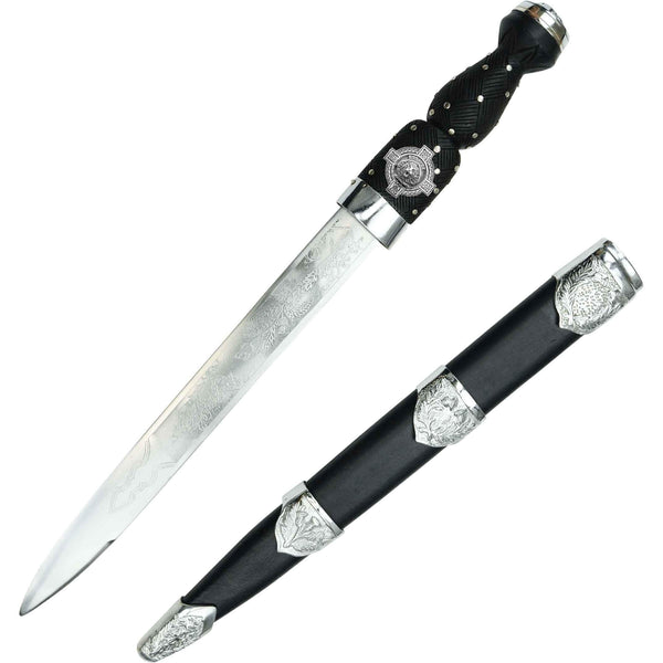 Dundas Scottish Highland Dirk with Clan Crest