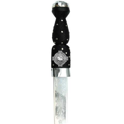 Pollock Scottish Highland Dirk with Clan Crest