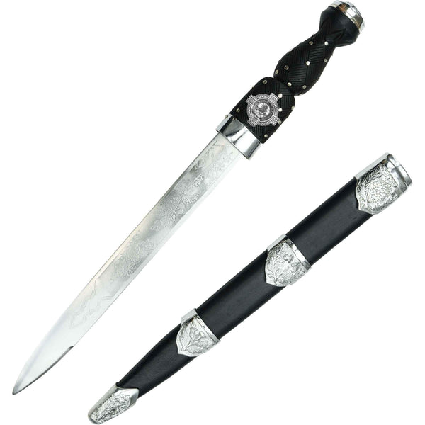 Purves Scottish Highland Dirk with Clan Crest