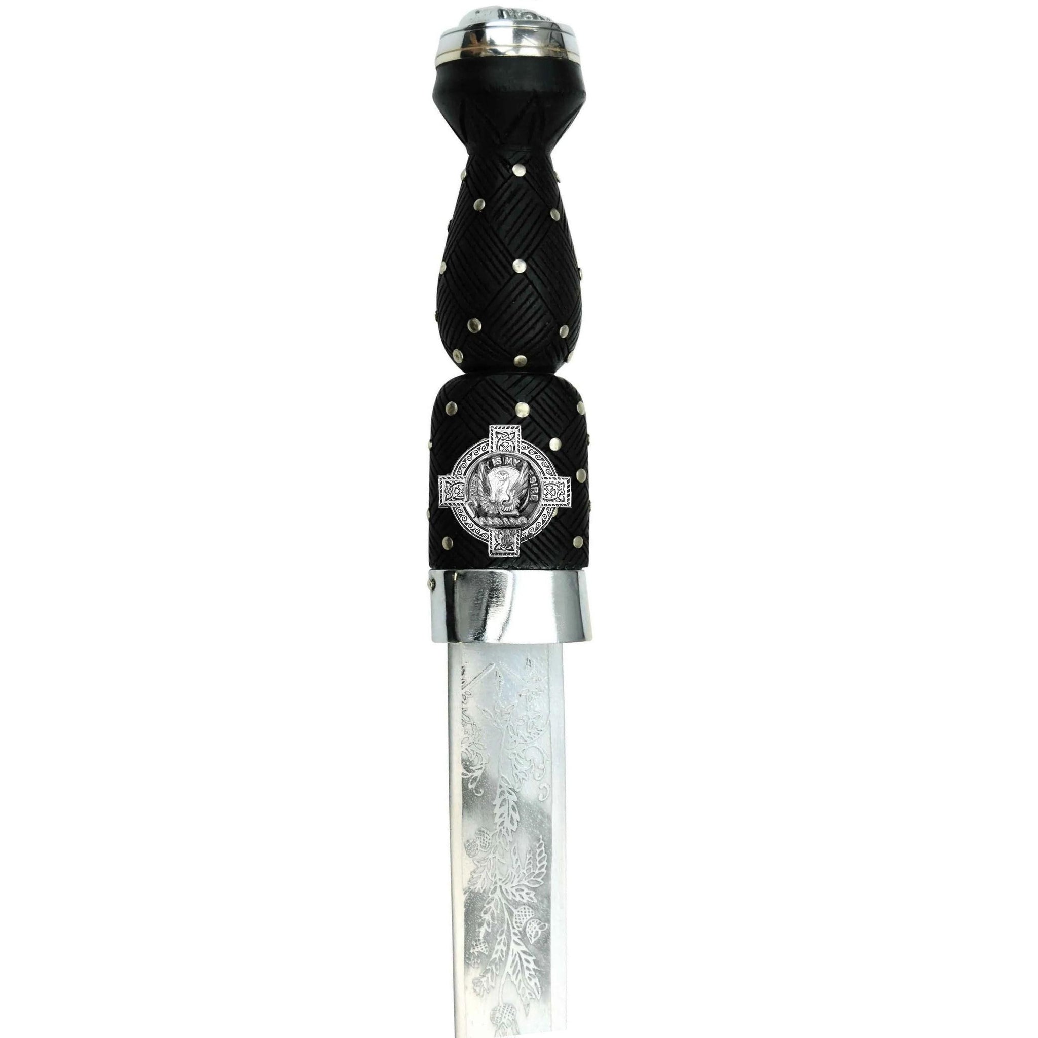 Wishart Scottish Highland Dirk with Clan Crest