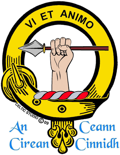 MacCulloch Scottish Highland Dirk with Clan Crest