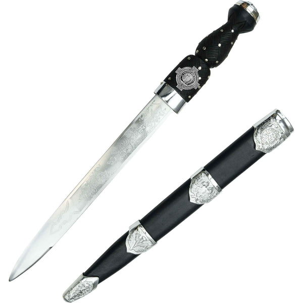 MacLaine Scottish Highland Dirk with Clan Crest