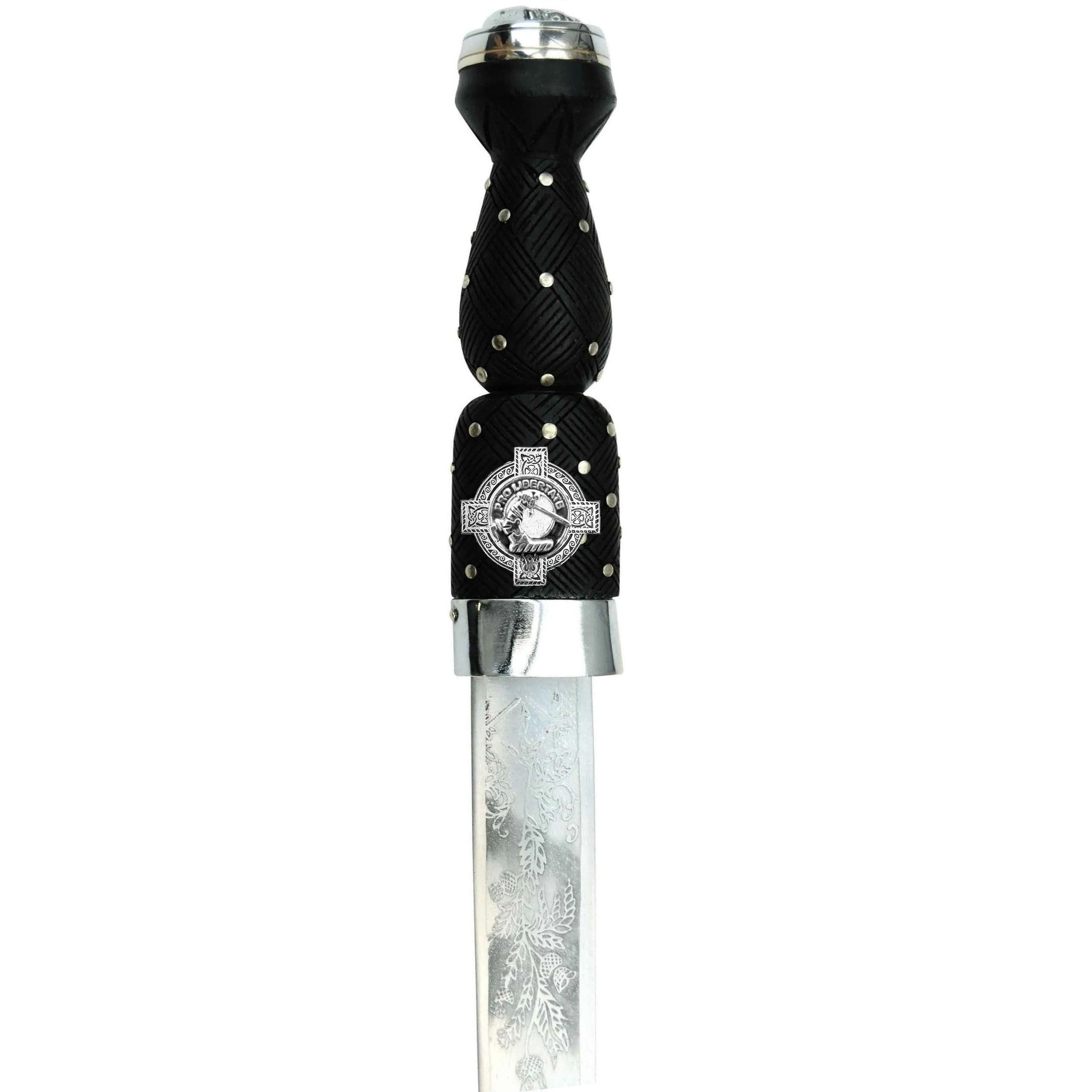 Wallace Scottish Highland Dirk with Clan Crest