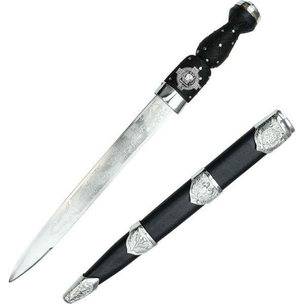 Wishart Scottish Highland Dirk with Clan Crest