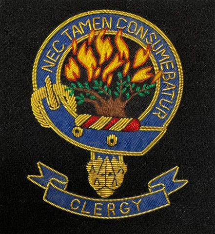 Clergy Scottish Clan Embroidered Crest