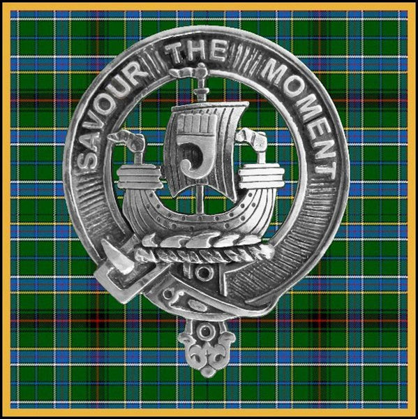 Duncan Sketraw Clan Crest Badge Glass Beer Mug