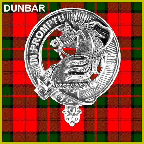 Dunbar Clan Crest Badge Glass Beer Mug