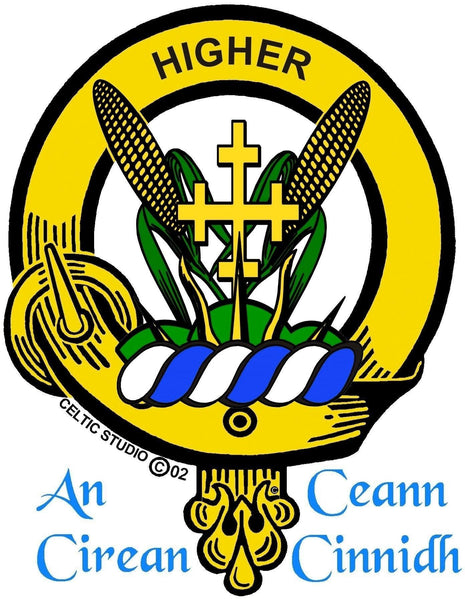Galloway Clan Crest Badge Glass Beer Mug