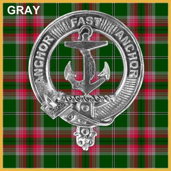 Gray Crest Badge Beer Mug, Scottish Glass Tankard
