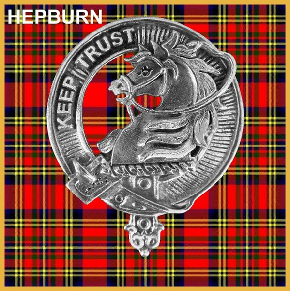Hepburn Crest Badge Beer Mug, Scottish Glass Tankard