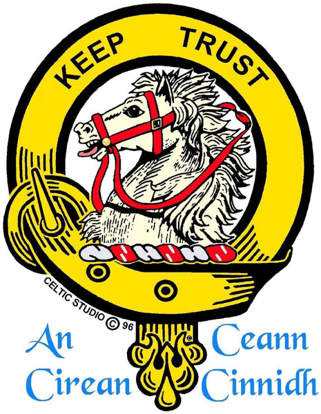 Hepburn Crest Badge Beer Mug, Scottish Glass Tankard