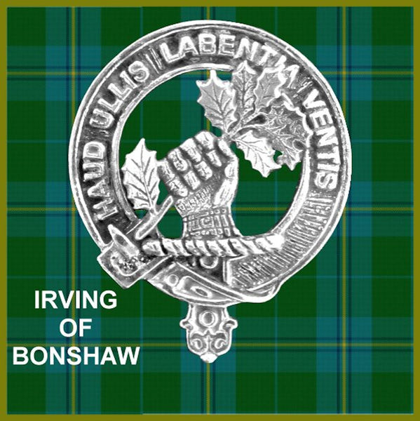 Irvine Bonshaw Crest Badge Beer Mug, Scottish Glass Tankard