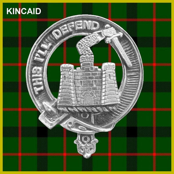 Kincaid Clan Crest Badge Glass Beer Mug