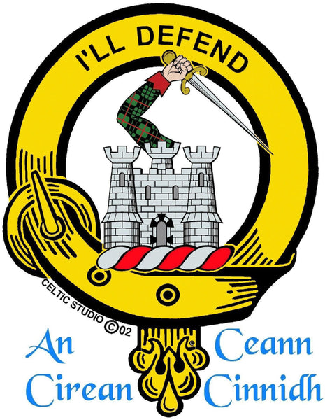 Kincaid Clan Crest Badge Glass Beer Mug
