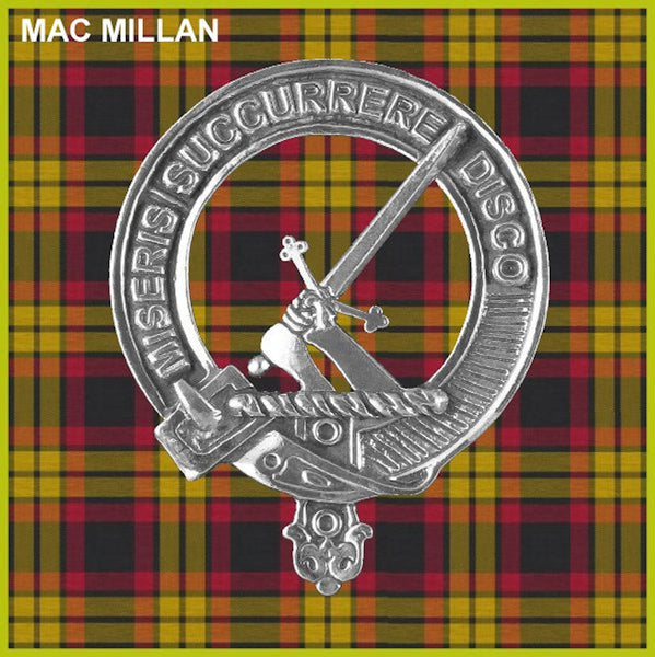 MacMillan Clan Crest Badge Glass Beer Mug