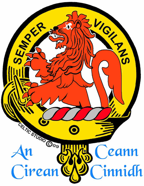 Wilson Clan Crest Badge Glass Beer Mug