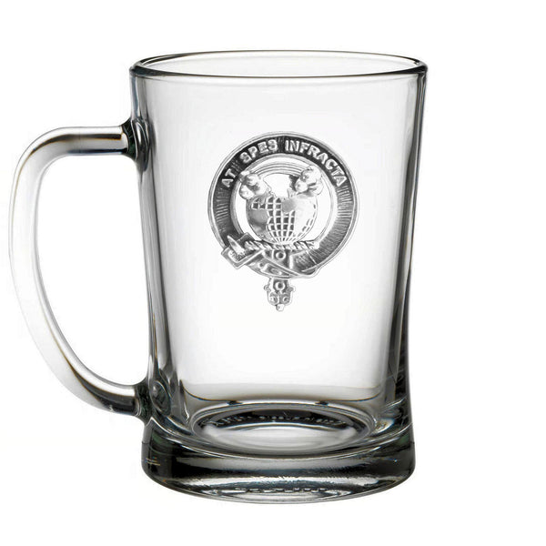 Hope Clan Crest Badge Glass Beer Mug