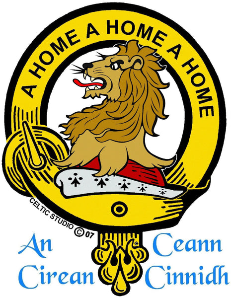 Home Crest Badge Beer Mug, Scottish Glass Tankard