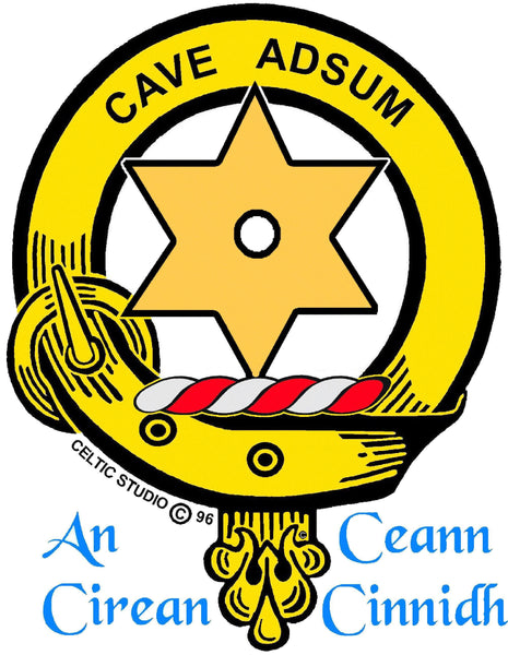 Jardine Clan Crest Badge Glass Beer Mug