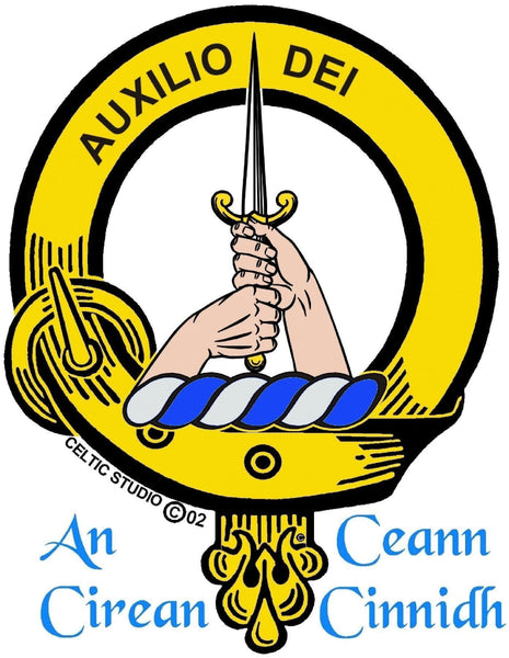 Muirhead Clan Crest Badge Glass Beer Mug